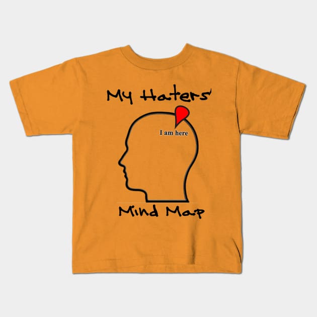 My Haters' Mind Map Kids T-Shirt by Stealth Grind